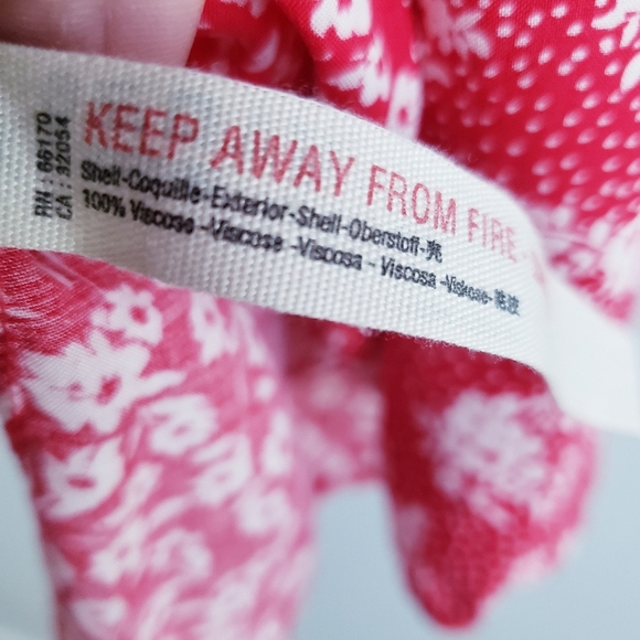 Free People Dont Dare Red Mixed Floral Mini Dress - Picture 8 of 8